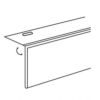 Picture of 3-1/2" Height Flip-Up Covered Face Sign Holder