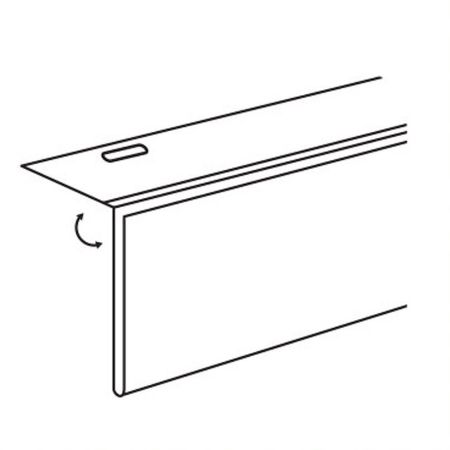 Picture of 3-1/2" Height Flip-Up Covered Face Sign Holder