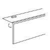 Picture of 3-1/2" Height Flip-Up Covered Face Sign Holder