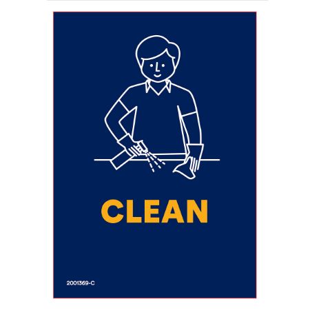 Picture of MAR-25 DG PEST SHELF SIGNS-CLEAN