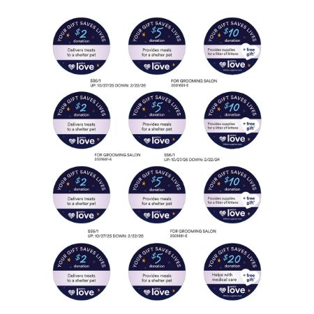 Picture of LOVE Nov-25 FOUNDATION GROOMING STICKERS 12sheet pk