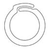 Picture of Kinter Clear Plastic Overlap Ring