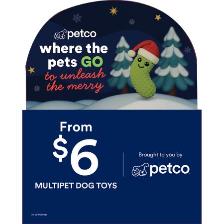 Picture of NOV-25 MULTIPET HOLIDAY DOG TOYS - $15