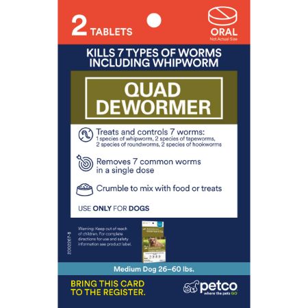 Picture of FEB-26-PB DG PEST 4X6 PROXY CARD-DEWORMER-ELANCO QUAD MED