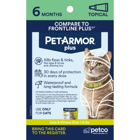 Picture of FEB-26-PB CT PEST 4X6 PROXY CARD-TOPICAL-PET ARMOR PLUS 6M