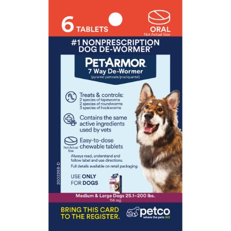 Picture of FEB-26-PB PEST 3X5 PROXY CARD-TREATMENT-PET ARMOR DEWORMER MD LG