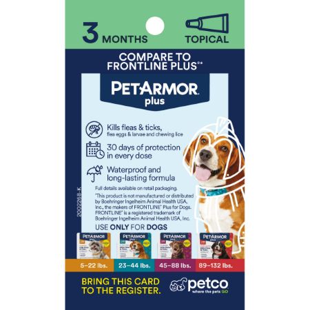 Picture of FEB-26-PB DG PEST 3X5 PROXY CARD-PREVENT-PET ARMOR PLUS 3M