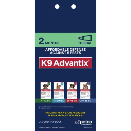 Picture of FEB-26-PB DG PEST 4X6 PROXY CARD-TOPICAL-K9 ADVANTIX 2M-BACKER