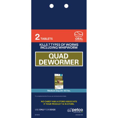 Picture of FEB-26-PB DG PEST 4X6 PROXY CARD-DEWORMER-ELANCO QUAD MED-BACKER