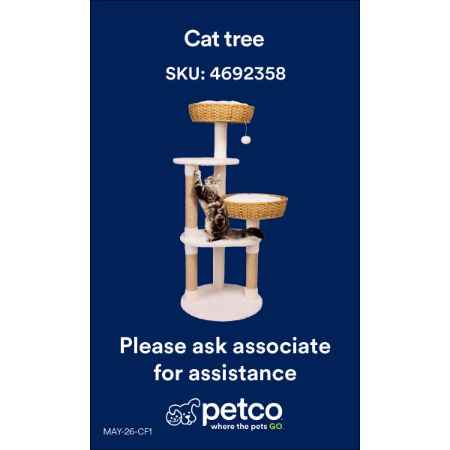 Picture of MAY-26 WOVEN CAT TREE 50" CARD