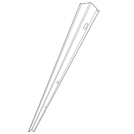 Picture of 48" FRONT FENCE TAG HOLDER W/HOLES- CLEAR PETG
