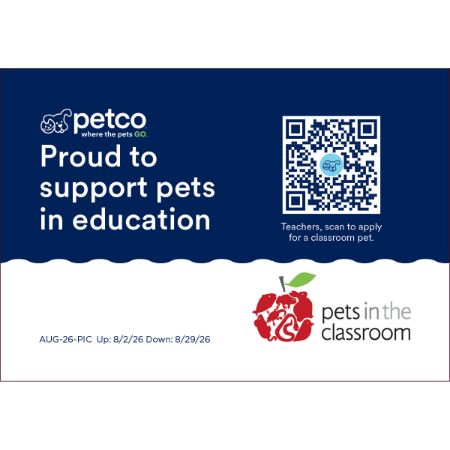 Picture of AUG-26 PETS IN THE CLASSROOM SMALL AD SIGN