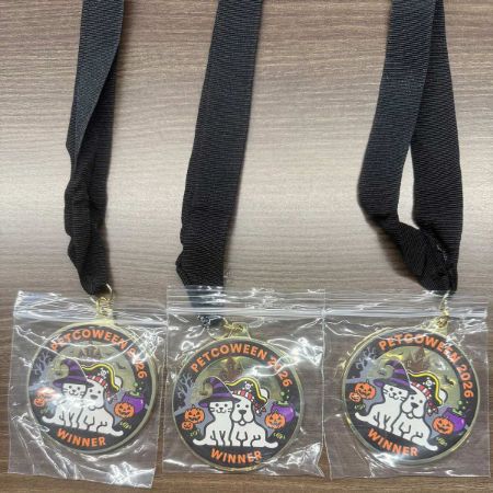 Picture of OCT-26 (1) Polybag of (3) medals w/neck ribbons, pre-packed sets