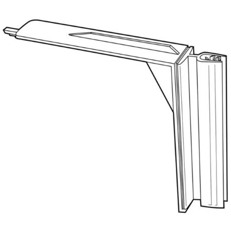 Picture of SHELF-TOP GRIPPER HINGED 3" BLACK