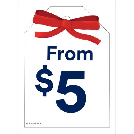 Picture of NOV-26 SEASONAL TABLE TAG LUG-ON - RECTANGLE