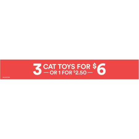 Picture of NOV-26 CAT PRICE SIGN - 3 TOYS FOR $6